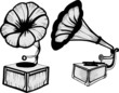 gramophone vector