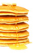 Pancakes with syrup and butter Pancakes with syrup and butter