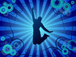 Girl jumping