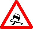 a0099 - Panneau danger CHAUSSEE GLISSANTE a0099 - Panneau danger CHAUSSEE GLISSANTE