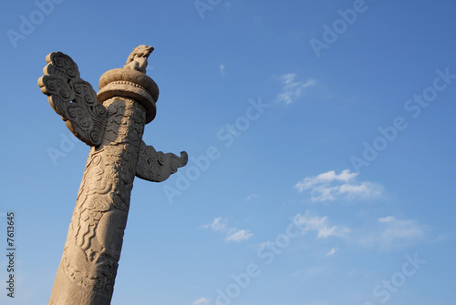 Photo: carved marble pillar carved marble pillar