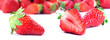Strawberries on white background