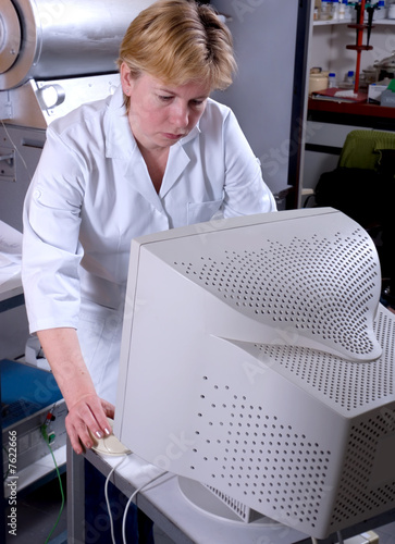 work in laboratory