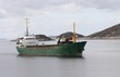 Small Norwegian cargo boat.