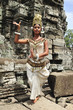 Cambodia, Angkor: Apsara in BAYON temple