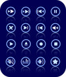 Media player vector iconset