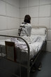 Crazy with a straitjacket in a Psychiatric