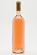 isolated rose wine bottle