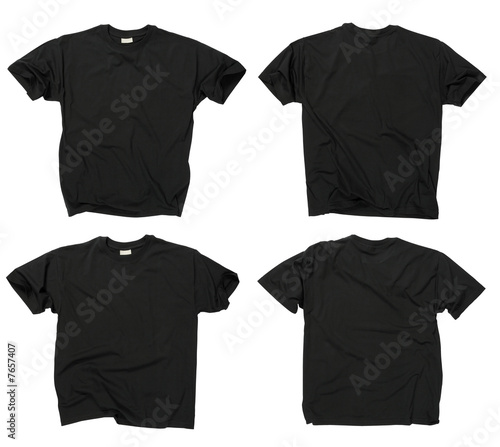 blank shirt template black. Blank black t-shirts front and