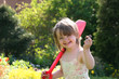 Smll Girl with the shovel