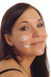 applying cream