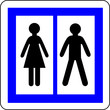 a0185 - Panneau information WC Hommes - Femmes a0185 - Panneau information WC Hommes - Femmes