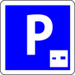 a0188 - Panneau information PARKING ZONE BLEUE a0188 - Panneau information PARKING ZONE BLEUE