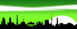 Berlin Skyline Wolekn Himmel