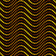 Seamless circle waves pattern - bright disco night colors