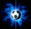 Football. Space abstract