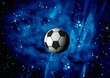 Football. Space abstract