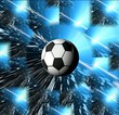 Football. Space abstract