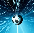 Football. Space abstract