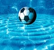 Football in water