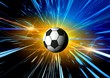 Football. Space abstract