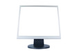 monitor in white