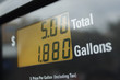Screen of gas pump, close-up