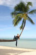 Relaxing on a palm