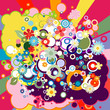 circles and flowers