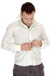 buttoning-up  white shirt