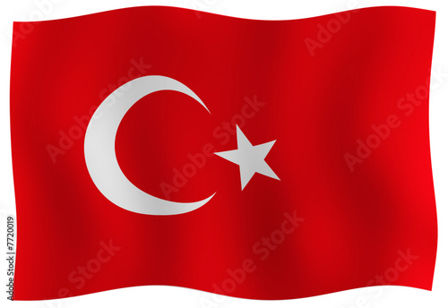 Illustration: drapeau turquie drapeau turquie