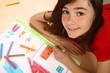 Girl drawing