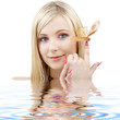Photo: butterfly blonde in water butterfly blonde in water