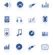 Music and audio vector icons