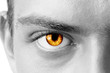 Amber man's eye