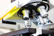 Microscope in lab Microscope in lab