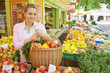 Woman on the fruit market