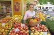 Woman on the fruit market
