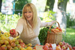 two women on the fruit market