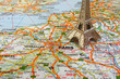 Eiffel tower on france map Eiffel tower on france map
