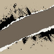 Vector - Paper with grunge ink splash
