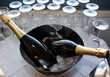 champagne bottles on a bowl champagne bottles on a bowl