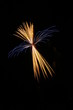 Multicolored fireworks in night sky