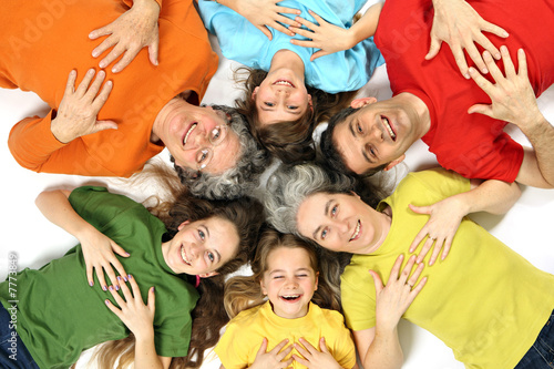 Photo : Famille heureuse Famille heureuse
