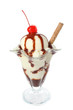 Vanilla & Chocolate Ice Cream Sundae