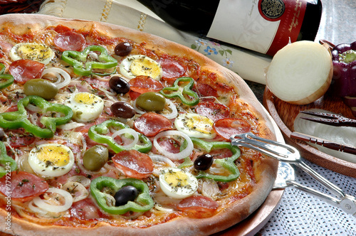 Foto: Pizza Portuguesa Pizza Portuguesa