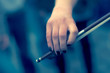 Hand with fiddlestick Hand with fiddlestick