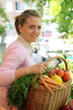 Woman on the fruit market Woman on the fruit market