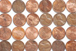 rows of pennies