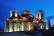 Plaosnik church in Ohrid Macedonia at nighttime Plaosnik church in Ohrid Macedonia at nighttime